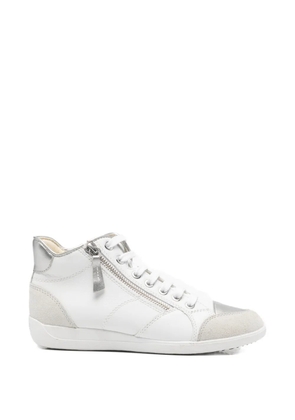 Geox zip high-top sneakers - White
