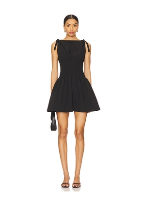Amanda Uprichard Riviera Mini Dress in Black. Size L. Also in M, S, XS.