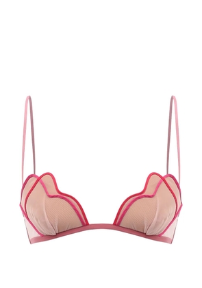 Nensi Dojaka shell-detail bra - Neutrals