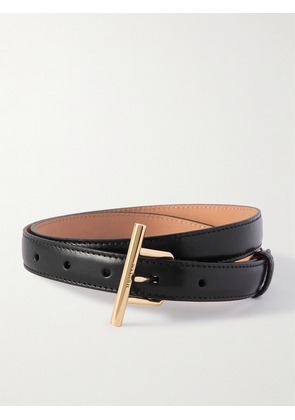 MCQUEEN - T-bar Leather Skinny Belt - Black - 60,65,70,75,80,85,90,95,100,105