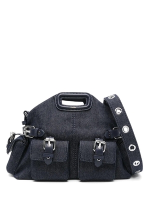 Maje Miss M denim shoulder bag - Blue