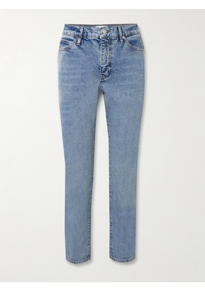 FRAME - The Borrowed High-rise Slim-leg Jeans - Blue - 23,24,25,26,27,28,29,30,31,32,33,34