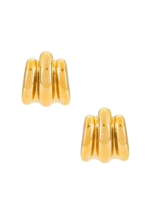 Cendre Monte Earrings in Metallic Gold.
