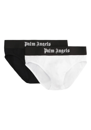Palm Angels logo-waistband briefs (pack of two) - Black