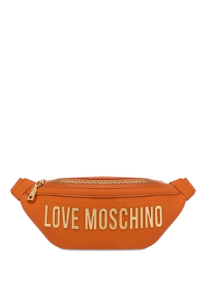 Love Moschino logo-lettering belt bag - Orange
