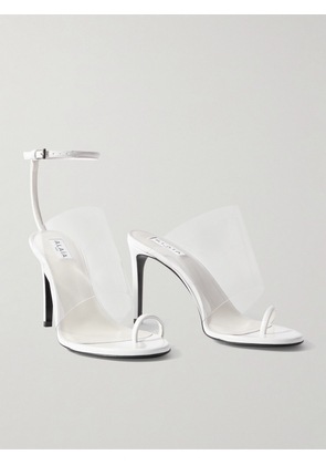 Alaïa - Asymmetric Patent-leather And Pvc Sandals - White - IT36,IT37,IT38,IT39,IT40,IT41,IT42