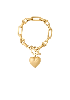 Brinker + Eliza Barbie Bracelet in Metallic Gold.