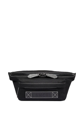 Lancel zip-fastening logo-patch belt bag - Black