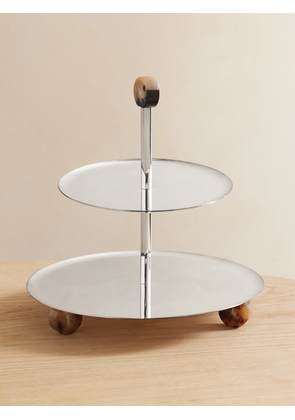 Brunello Cucinelli - Stainless Steel And Horn Serving Stand - Silver - One size