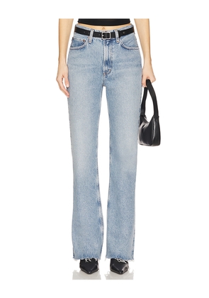 AGOLDE Leena Bootcut Jeans in Blue. Size 24. Also in 30, 31, 32, 33, 34.