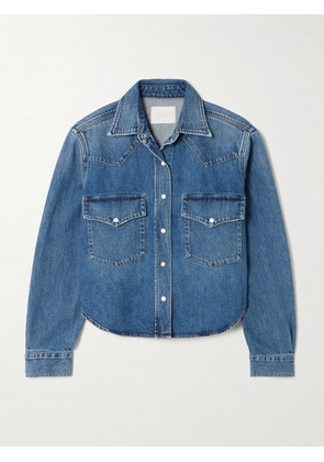 Citizens of Humanity - Cropped Western Denim Shirt - Blue - x small,small,medium,large,x large