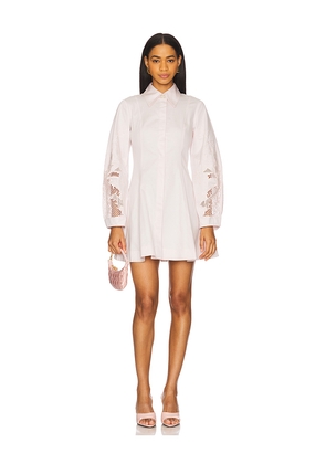 Clea Indra Mini Dress in Blush. Size L. Also in S, XS.