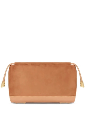 Elisabetta Franchi logo-detail pouch - Brown