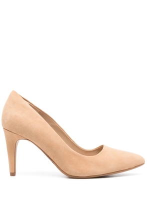 Clarks 75mm Laina Rae suede pumps - Neutrals