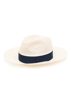 Maison Michel Henrietta straw fedora hat - Neutrals
