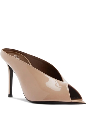 Giuseppe Zanotti 90mm Intriigo leather sandals - Neutrals