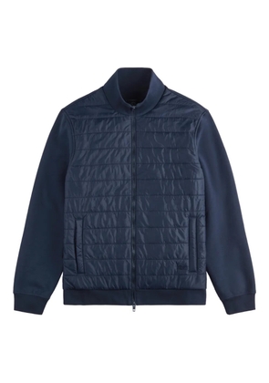 Fay quilted zip-up bomber jacket - Blue