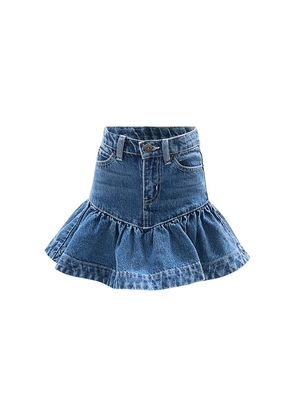 Bardot Junior Coco Denim Mini Skirt in Blue. Size 4. Also in 5, 6, 7.