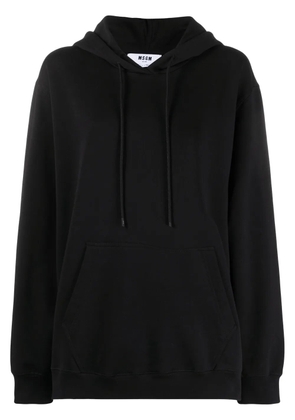 MSGM logo-print hoodie - Black