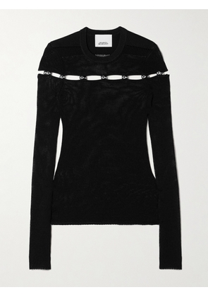 Isabel Marant - Elsie Embellished Knitted Sweater - Black - FR 34,FR 36,FR 38,FR 40,FR 42