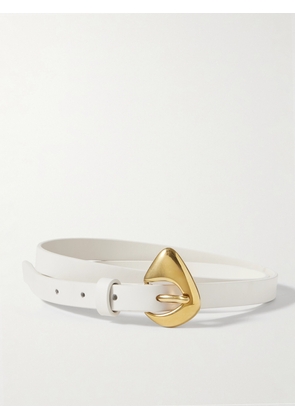 Bottega Veneta - Fin Leather Belt - White - 70,75,80,85,90