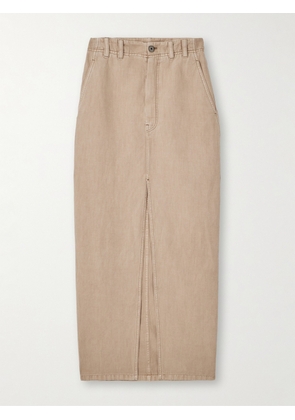 Brunello Cucinelli - Denim Midi Skirt - Neutrals - IT36,IT38,IT40,IT42,IT44,IT46,IT48,IT50