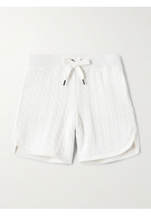 Brunello Cucinelli - Cable-knit Cotton Shorts - Off-white - xx small,x small,small,medium,large,x large,xx large