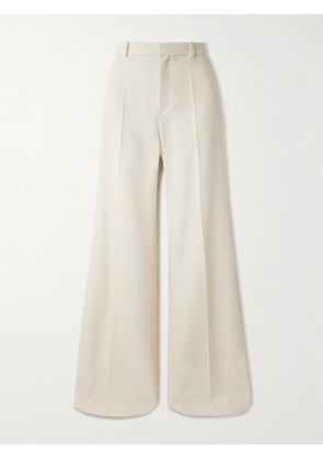 Chloé - Wool-twill Wide-leg Pants - White - FR 34,FR 36,FR 38,FR 40,FR 42,FR 44,FR 46