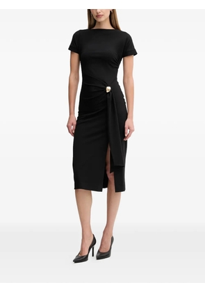 Sandro Ferrone ring.detail midi dress - Black