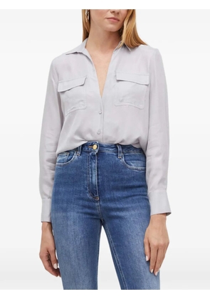 Patrizia Pepe patch-pocket collared shirt - Grey