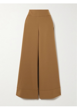 Max Mara - Fagiani Stretch-twill Wide-leg Pants - Brown - x small,small,medium,large,x large