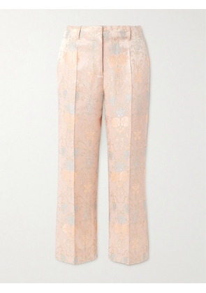 Dries Van Noten - Paloma Satin-jacquard Straight-leg Pants - Pink - FR 34,FR 36,FR 38,FR 40,FR 42,FR 44