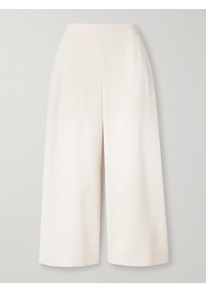 FFORME - Pat Cropped Crepe Wide-leg Pants - Ivory - x small,small,medium,large,x large
