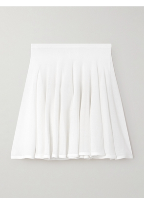 Alaïa - Pleated Jersey Mini Skirt - White - FR 34,FR 36,FR 38,FR 40,FR 42,FR 44