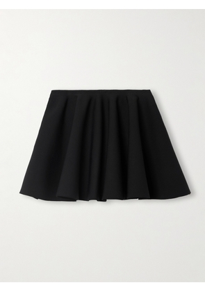 Alaïa - Pleated Stretch-knit Mini Skirt - Black - FR 34,FR 36,FR 38,FR 40,FR 42,FR 44