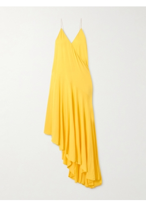 Alaïa - Asymmetric Jersey Midi Dress - Yellow - FR 34,FR 36,FR 38,FR 40,FR 42,FR 44