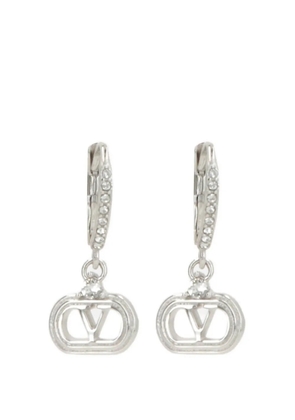 Valentino Garavani logo-detail earrings - Silver