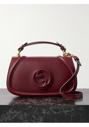 Gucci - Blondie Leather Shoulder Bag - Burgundy - One size
