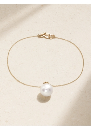 Sophie Bille Brahe - L'adorable À Pied 18-karat Gold Pearl Anklet - White - One size