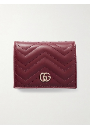 Gucci - Gg Marmont 2.0 Quilted Leather Wallet - Burgundy - One size