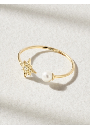 Mizuki - Sea Of Beauty 14-karat Gold, Pearl And Diamond Ring - 6,7,8