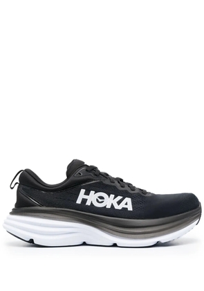 HOKA Bondi 8 logo-print lace-up sneakers - Black