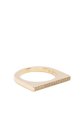 Tom Wood Sleek 9kt gold diamond ring