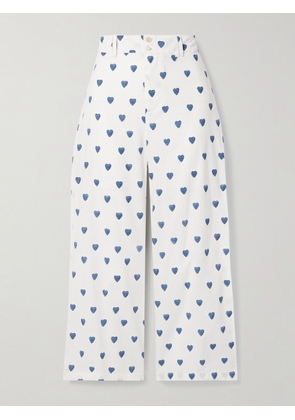 ALIX OF BOHEMIA - Scout Printed Cotton Straight-leg Pants - White - US0,US2,US4,US6,US8,US10,US12