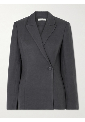 Faithfull - Enna Asymmetric Woven Blazer - Gray - x small,small,medium,large,x large,xx large