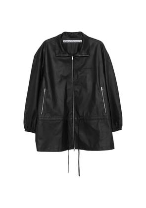 Alexander Wang funnel-collar zip-up parka - Black