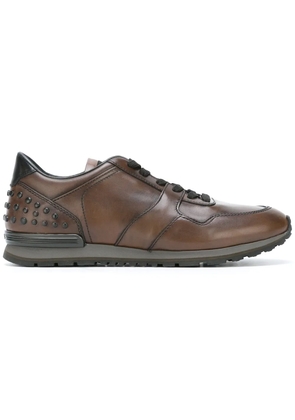 Tod's studded ankle sneakers - Brown