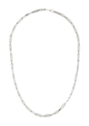 MAOR Monolinka logo-engraved necklace - Silver