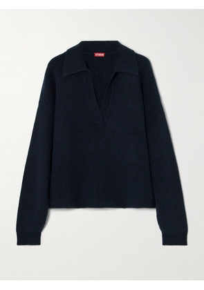 STAUD - Ruston Ribbed-knit Sweater - Blue - x small,small,medium,large,x large