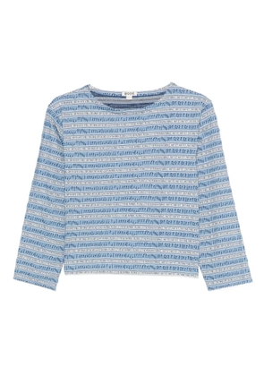 BODE boat-neck blouse - Blue